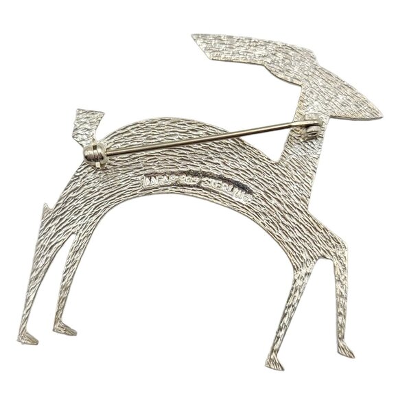 MFA Museum Of Fine Arts Sterling Silver Gazelle, Goat Brooch, Signed - Picture 3 of 5